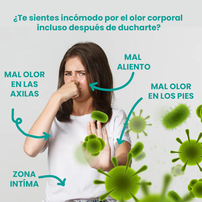DEOS - Cápsulas para eliminar malos olores corporales