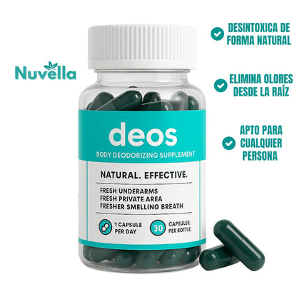 DEOS - Cápsulas para eliminar malos olores corporales
