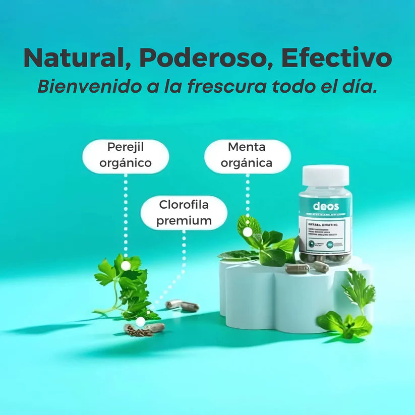 DEOS - Cápsulas para eliminar malos olores corporales